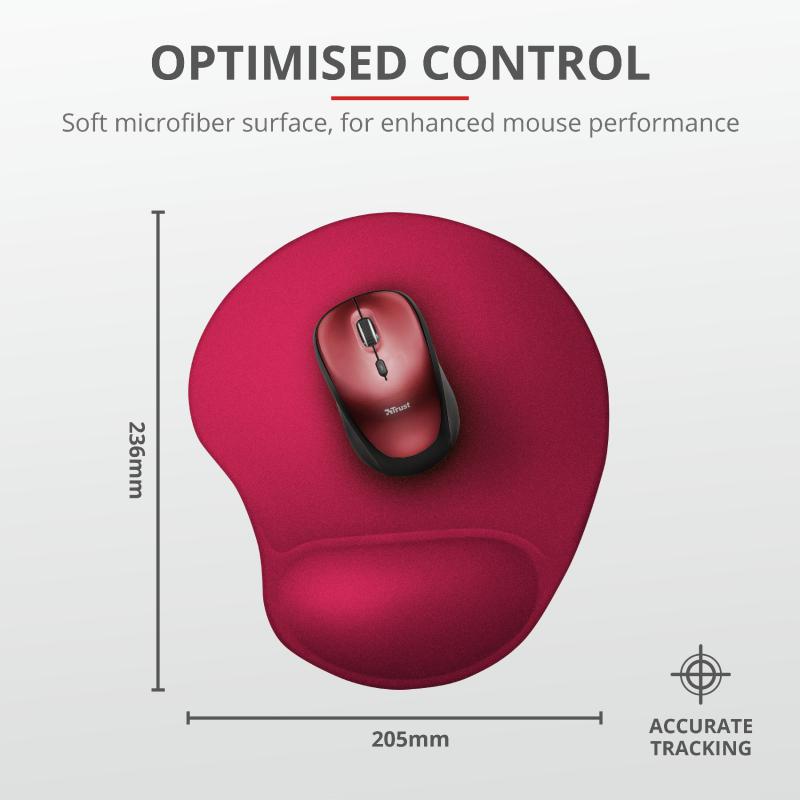 Mouse pad Trust BigFoot Mouse Pad, Small, red