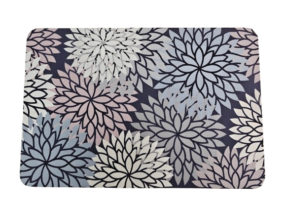 Covoras printat 40x60 Bloom, cauciuc antialunecare