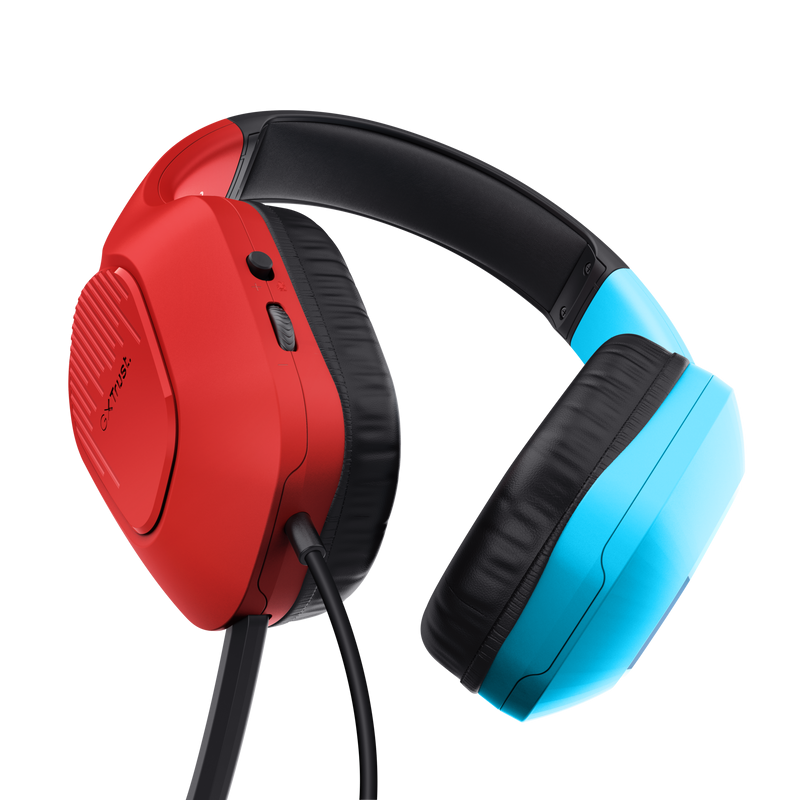 Casti cu fir GXT 416S Zirox Nintendo Switch, cu microfon, interfata 3.5mm, frecventa raspuns 20 Hz - 20.000 Hz, sensibilitate 90 dB, multicolor
