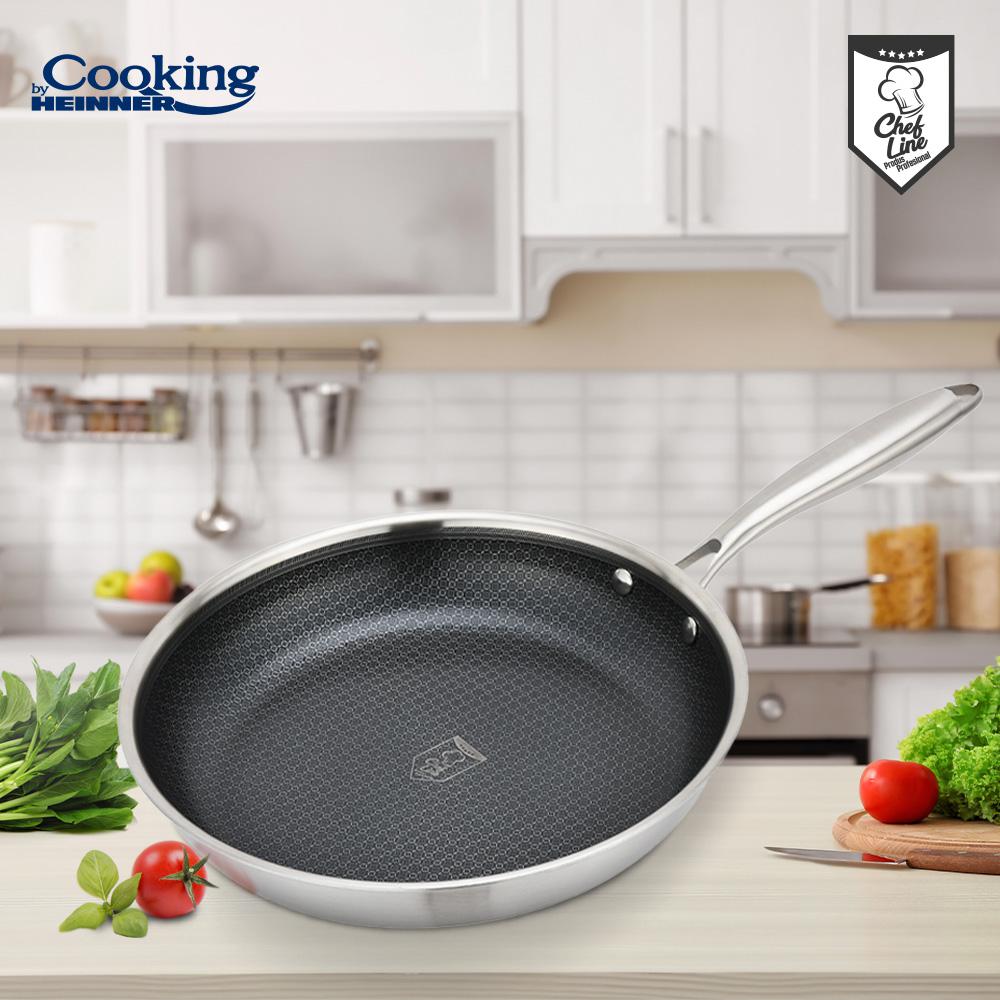 TIGAIE INOX IN 3 STRATURI 30X6 CM, TITANIUM3, COOKING BY HEINNER