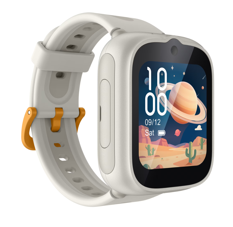 Ceas SmartWatch pentru copii TCL MOVETIME Kids Watch MT48, 1.68", 4G, GPS, IP68 2ATM, Camera 2MP, Lunar Cream