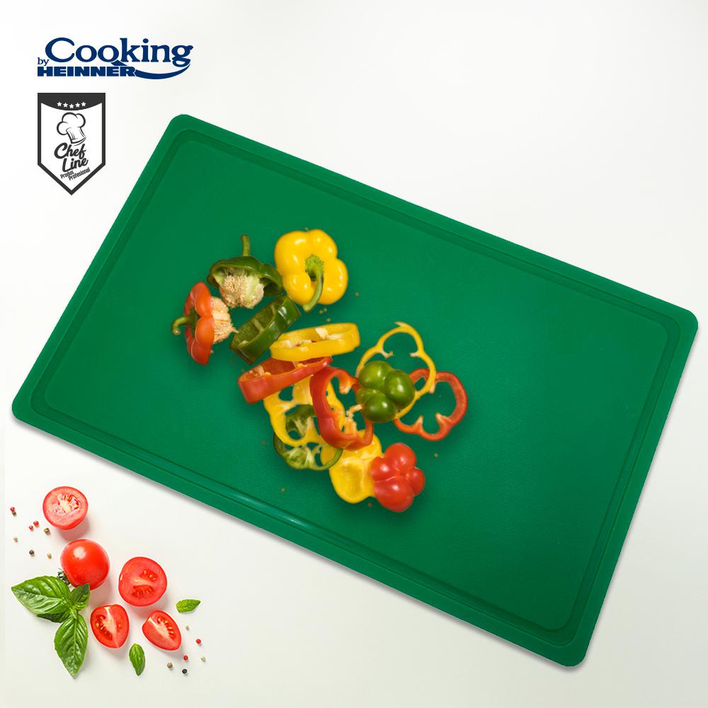 TOCATOR CU SANT HACCP GN1/1, 53X32.5X2 CM, VERDE, COOKING BY HEINNER