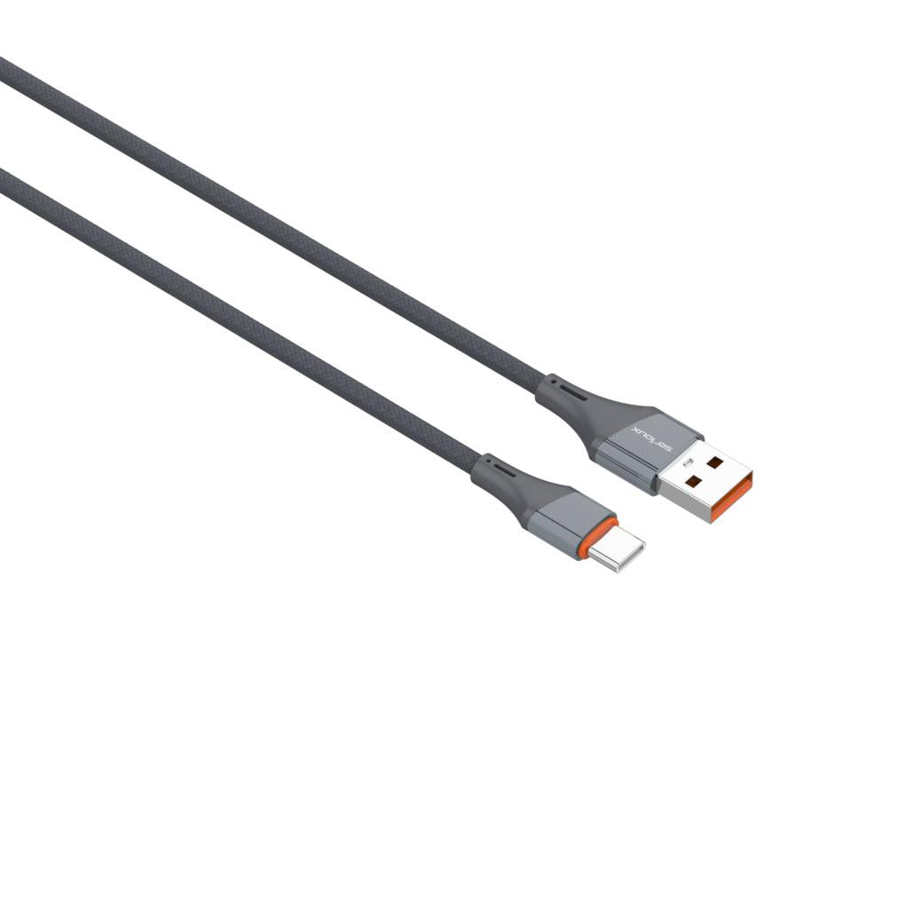 Cablu Serioux USB-A - TYPE-C 2M 30W.Lungime: 200 cm, ieșire: 30W, tip cablu: USB-A la USB-C, culoare: Gri, funcție: încărcare și sincronizare
