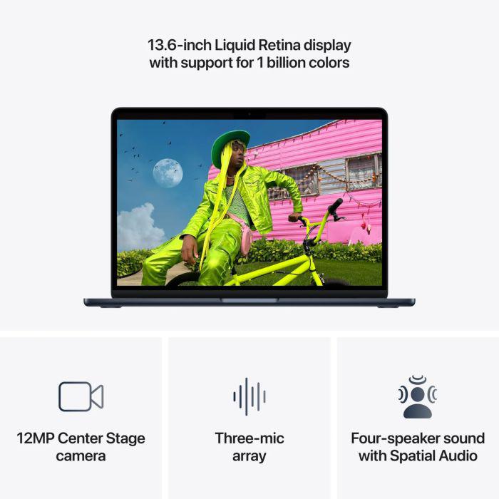 MacBook Air 13.6" Retina/Apple M5 (CPU 10-core, GPU 10-core, NeuralEngine16-core)/16GB/1TB - Midnight - INT KB (No Adapter) - 2026