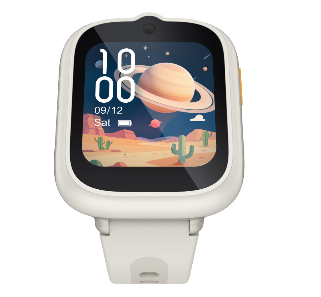 Ceas SmartWatch pentru copii TCL MOVETIME Kids Watch MT48, 1.68", 4G, GPS, IP68 2ATM, Camera 2MP, Lunar Cream