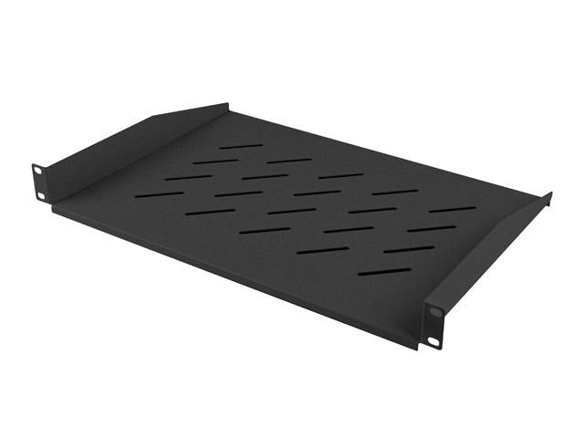 Poliță fixă 19" 1U / 483x315 mm, max. 25 kg, negru