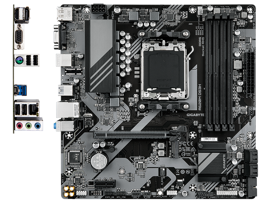 Placa de baza Gigabyte A620M DS3H (rev. 1.0) AM5