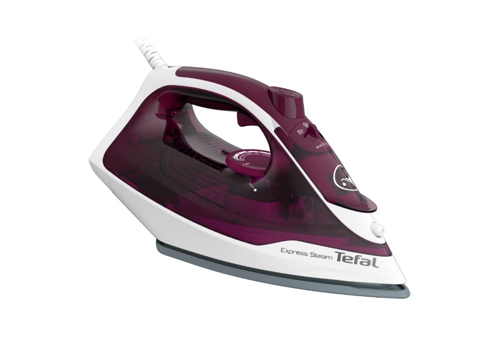Fier de calcat Tefal Express Steam FV2835E0, 2400W, Jet de abur 160 g/min, abur variabil 0-35 g/min, 270 ml, violet