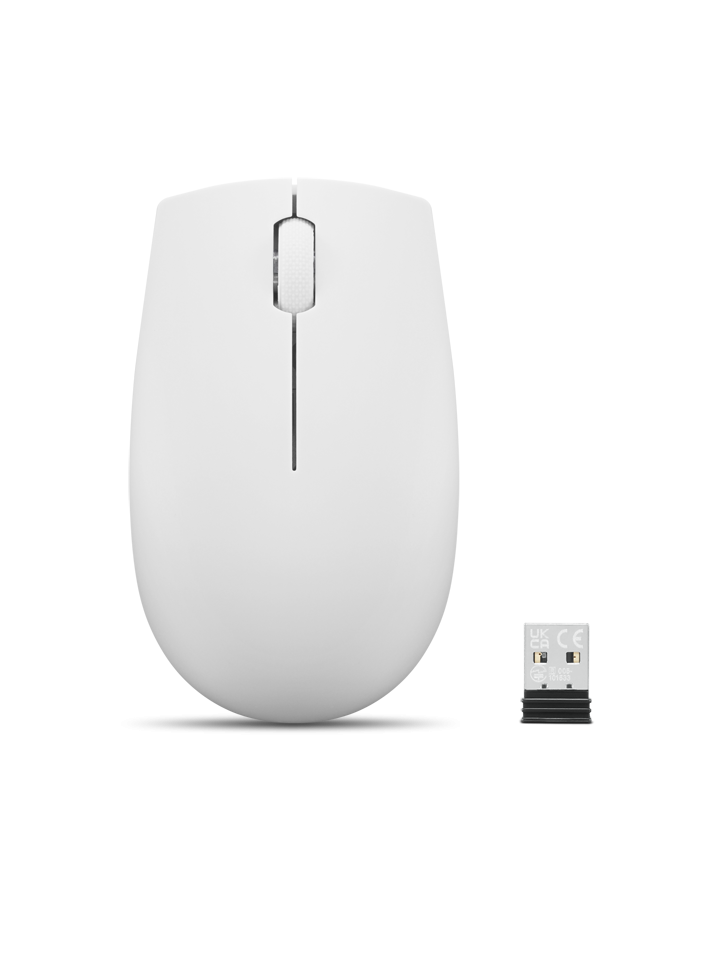 Mouse wireless Lenovo 300, Cloud Grey, Rezolutie (dpi): 1000 dpi, Butoane/rotite: 3, Interfata mouse: Wireless, Tehnologie: Wireless, Interfata receiver: dongle USB 2.4GHz, Dimensiune (mm): 97.91 x 57.99 x 32.53 mm, Greutate: 52g