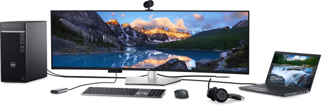 Monitor Commercial Dell U4924DW, 49", 5120 x 1440 pixeli, Black, Silver, 3 ani Garantie