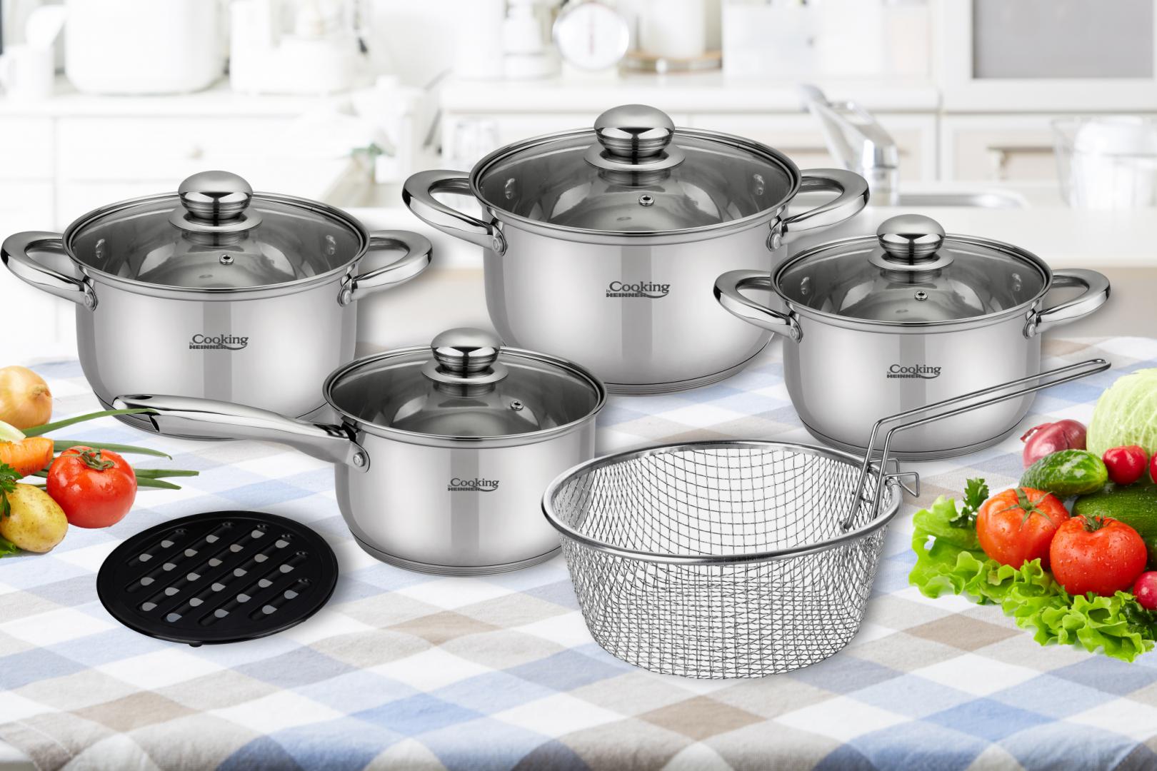 MADELINE, SET GATIT INOX 10 PIESE, COOKING BY HEINNER