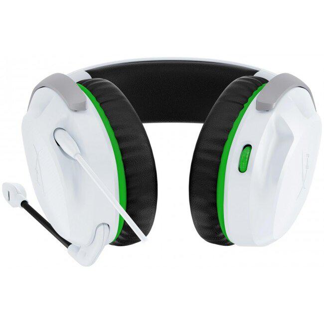 Casti gaming cu fir HyperX CloudX Stinger 2 Xbox/PC, jack 3,5mm pentru conectare direct la controller, drivere 50mm, slidere gradate, microfon cu noise cancelling, spuma cu memorie, alb
