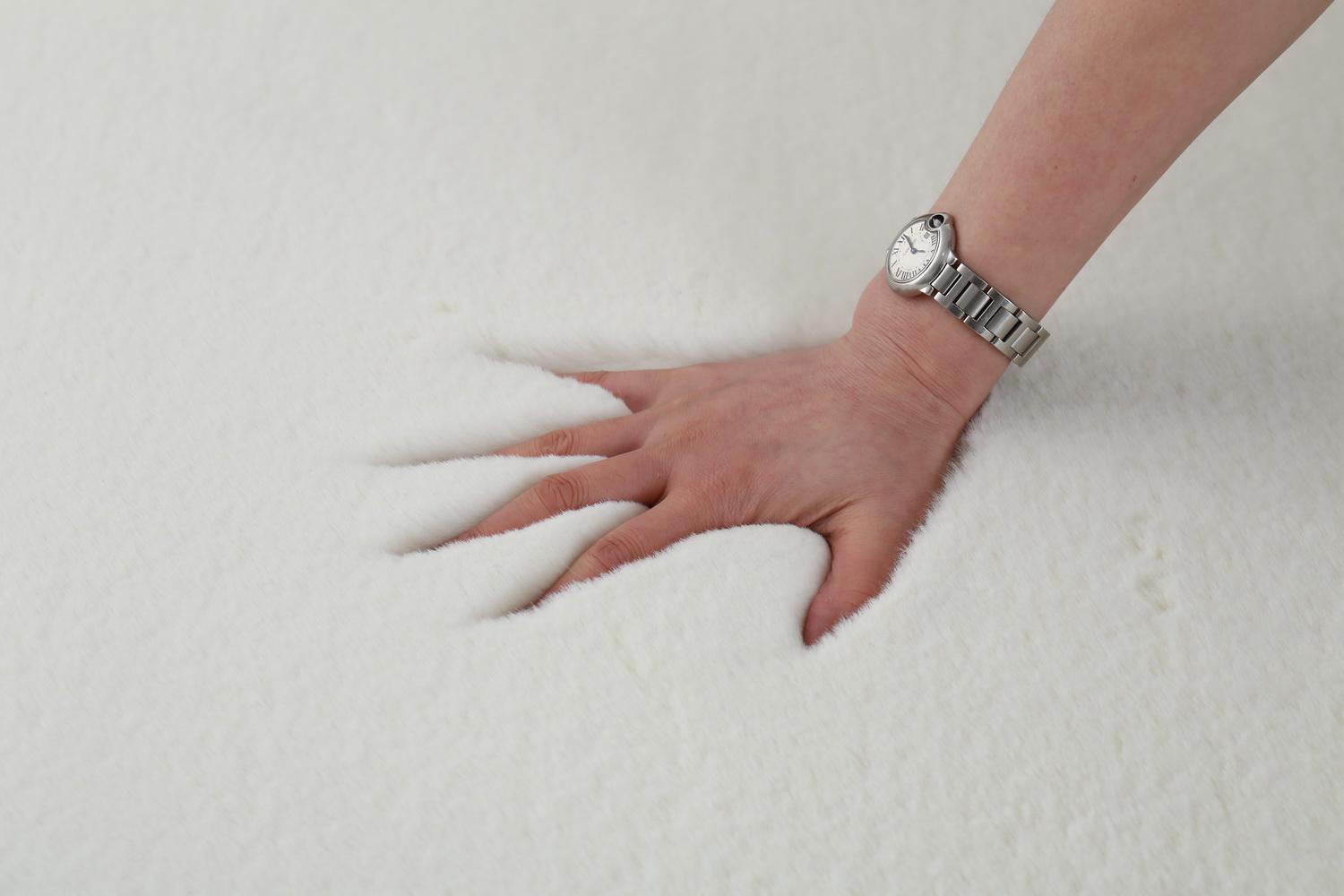 Covor Heinner Shaggy soft blanita Alb 70x140 cm
