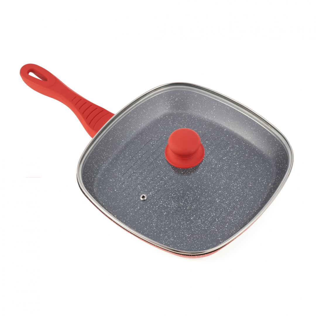 TIGAIE GRILL ALU+CAP 28x4CM,ORANGE GRAYS, COOKING BY HEINNER