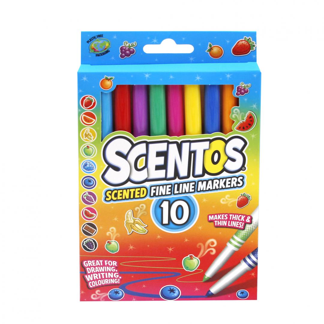 SET 10 MARKERE PARFUMATE VF.GROS,SCENTOS