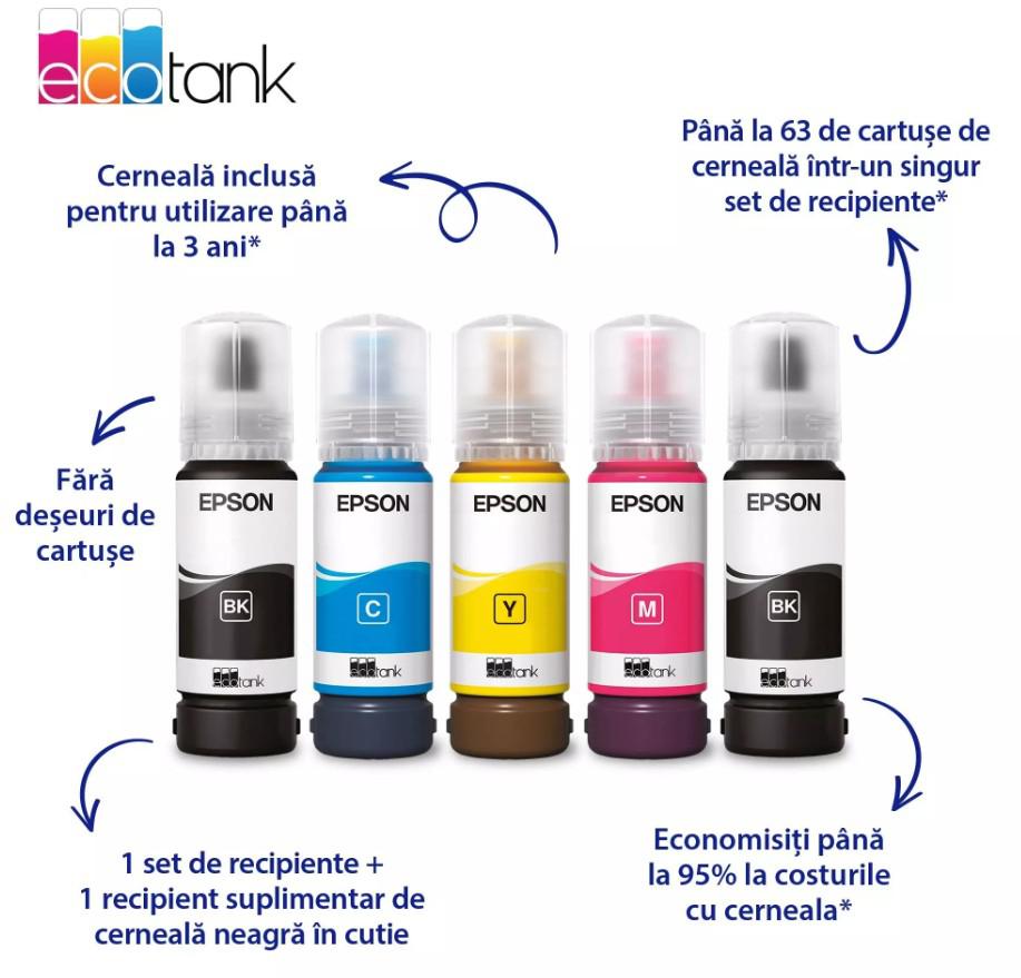 Multifunctional inkjet Epson EcoTank L3360, CISS, format A4, Color, USB + WIFI