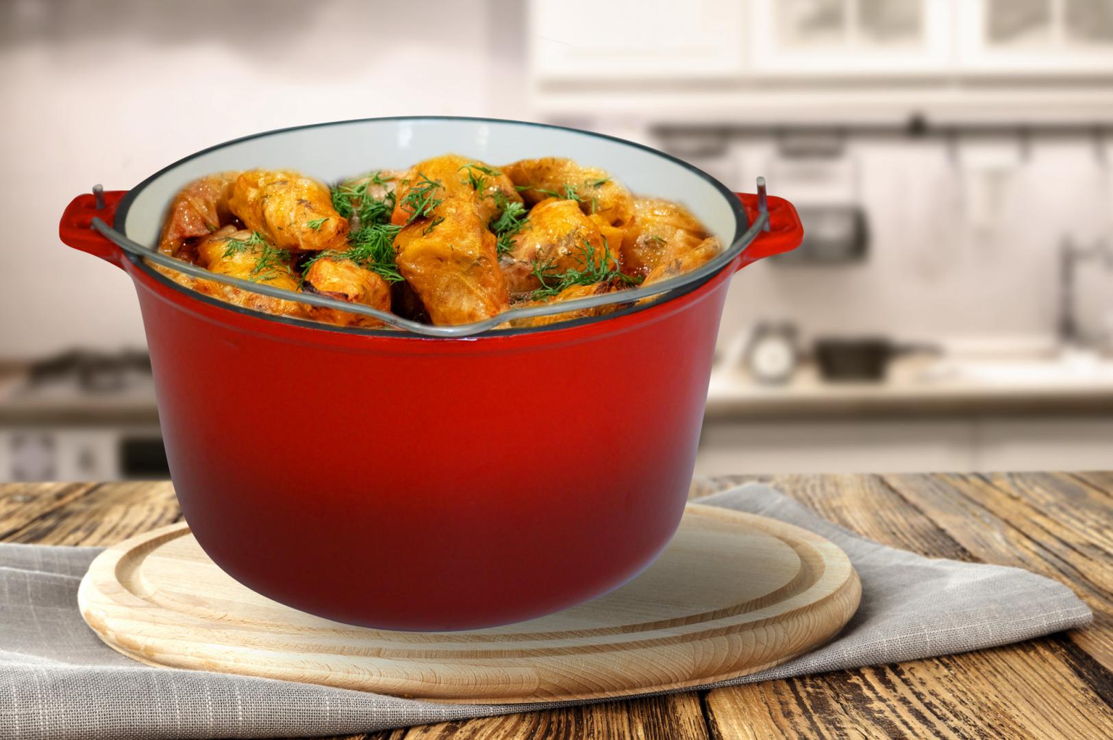 CEAUN DIN FONTA EMAILAT, 25 X 14 CM , 5 L, COOKING BY HEINNER