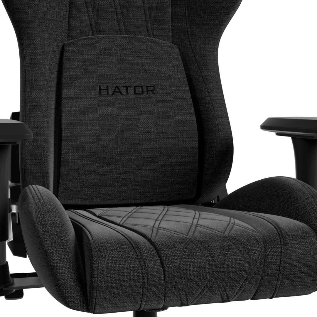 Scaun Gaming Hator Darkside 3M Fabric, pana in 120 kg, Negru