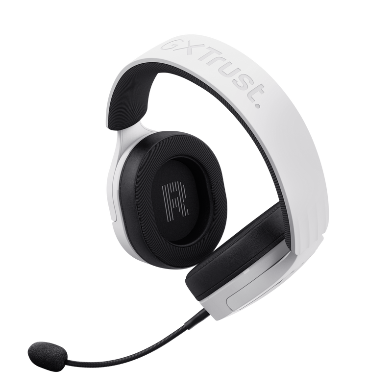 Casti gaming Trust GXT 491W Fayzo wireless, conectivitate bluetooth, incarcare USB-c, frecventa de raspuns 20 Hz - 20.000 Hz, sensivitate 100 dB, alb