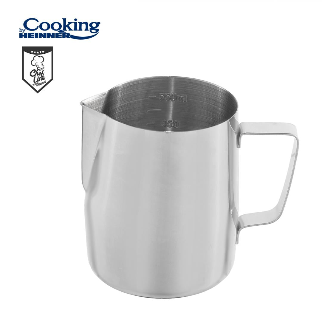CANA INOX LAPTE 550 ML, COOKING BY HEINNER, CHEF LINE