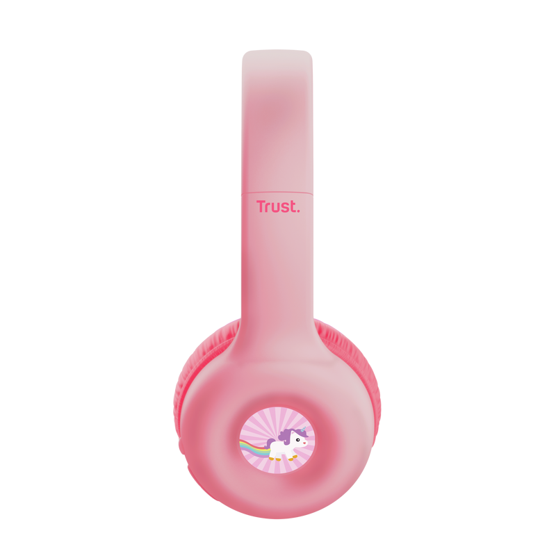 Casti Trust Nouna WS kids, frecventa raspuns 20 Hz - 20.000 Hz, senzivitate 92 dB, roz