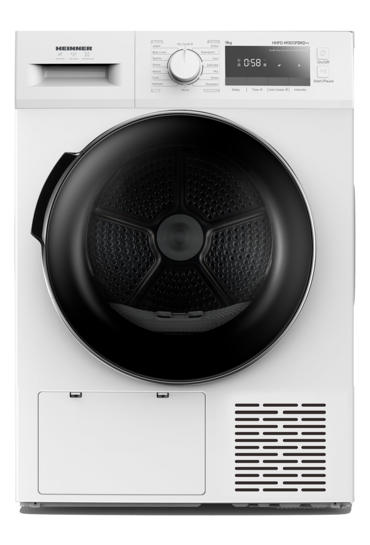 USCATOR DE RUFE CU POMPA DE CALDURA HEINNER HHPD-M9G5PBKD++