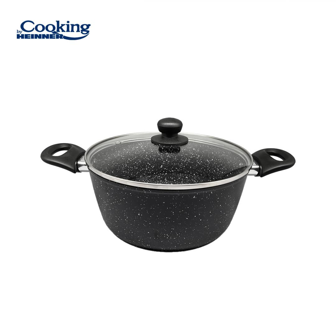 SEMIOALA ALUMINIU FORJAT 24x10 CM,3.8L,ONIX, COOKING BY HEINNER