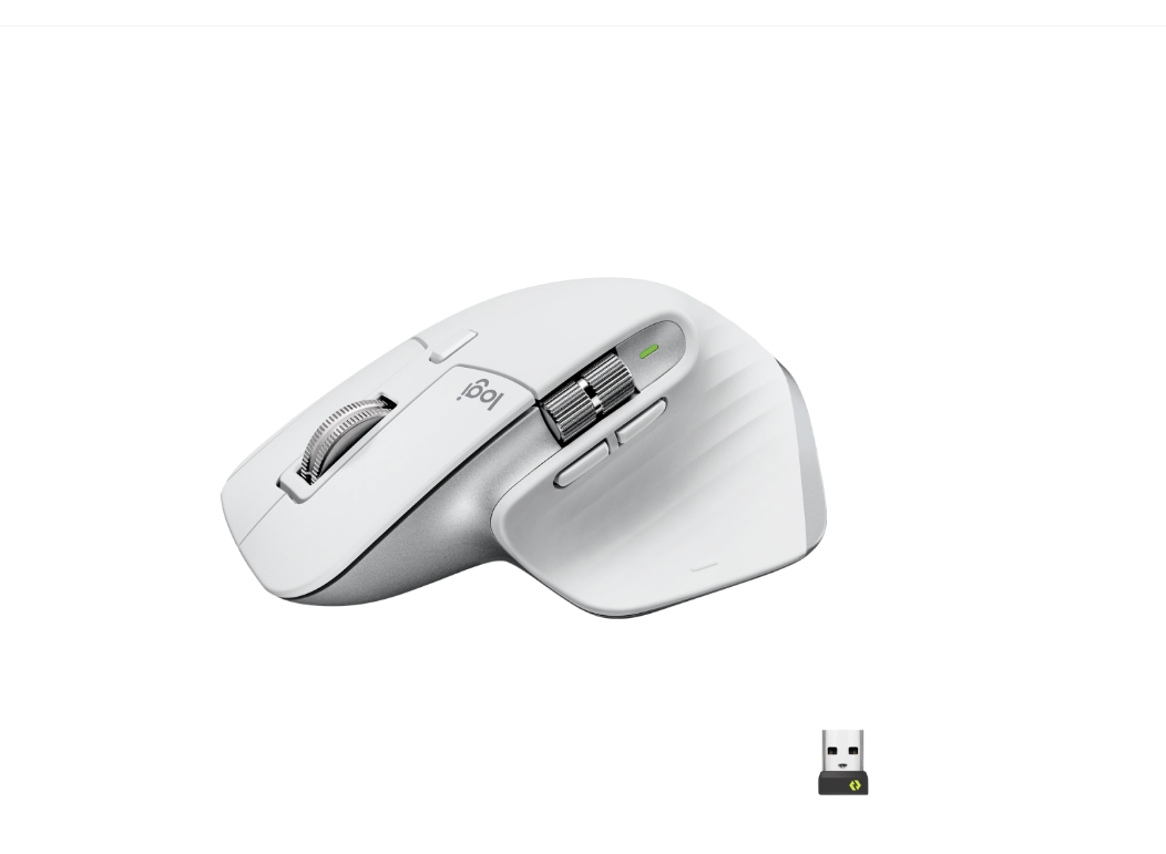 Mouse Wireless Logitech MX Master 3S Performance Wireless Mouse, 8000 dpi, Alb