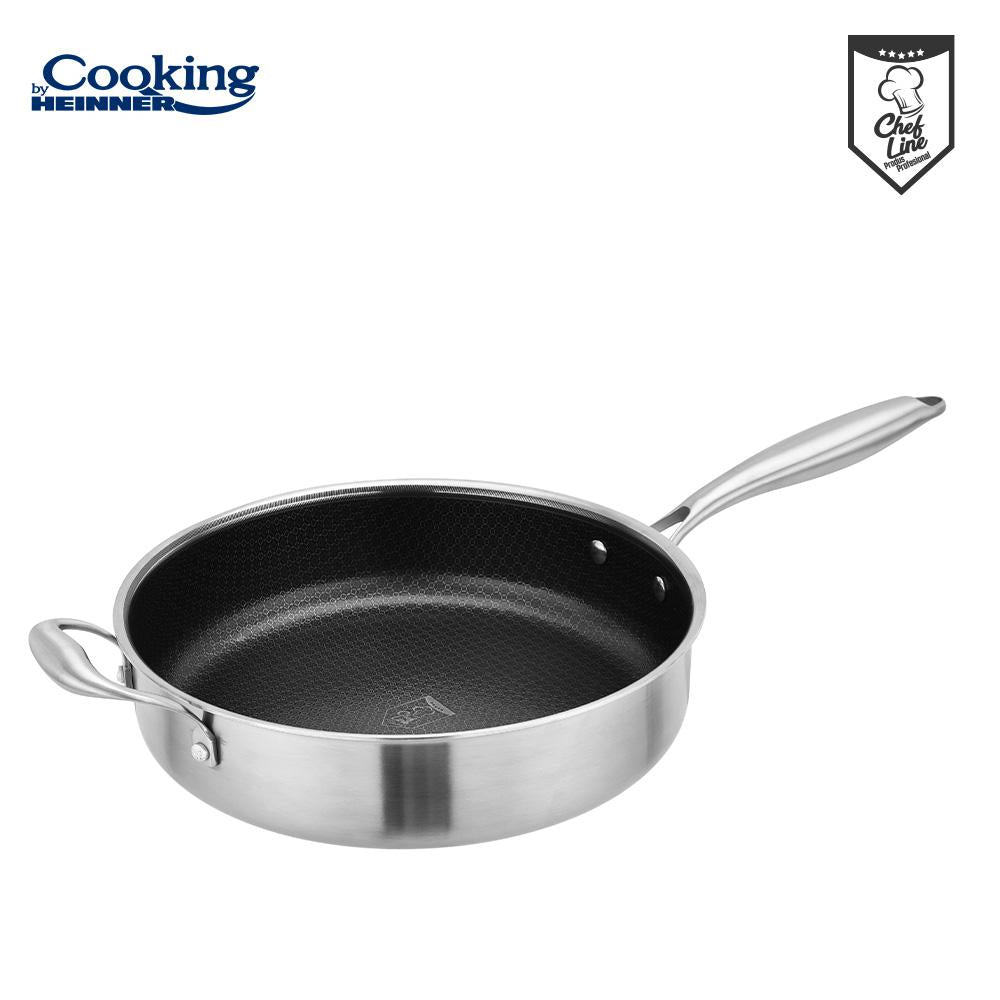TIGAIE ADANCA INOX +CAPAC STICLA IN 3 STRATURI 28*7.5CM, 4.2 L, TITANIUM3, COOKING BY HEINNER