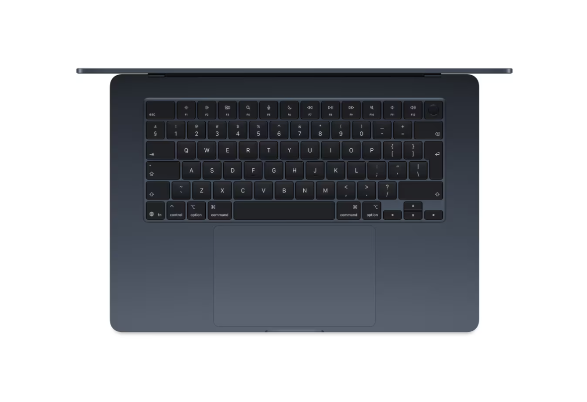MacBook Air 15.3" Retina/Apple M4 (CPU 10- core, GPU 10- core, Neural Engine 16- core)/16GB/512GB - Midnight - INT KB (2025)