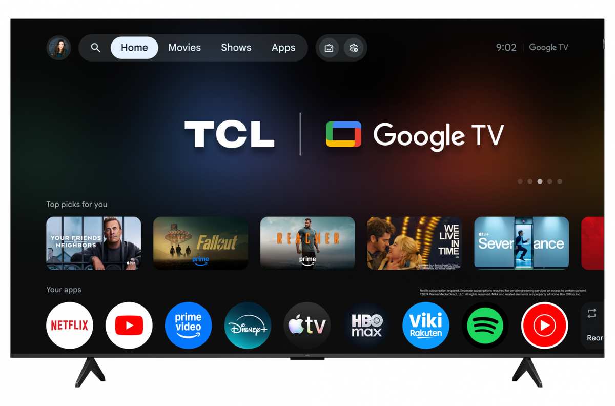 Televizor TCL QLED 85QLED780L, 214 cm, Smart Google TV, 4K, Onkyo (Model 2026)