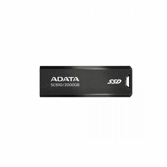 SSD extern ADATA SC610, 2 TB, USB 3.2 Gen 2, negru