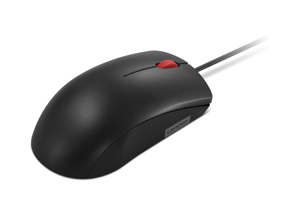 Mouse cu fir Lenovo 120; 1600DPI; conectivitate: USB-A; senzor optic; numar de butoane: 3; greutate: 90g; lungimea cablului: 1.5m; compatibil cu Windows 10 Home Single Language 64, Windows 11; culoare: negru