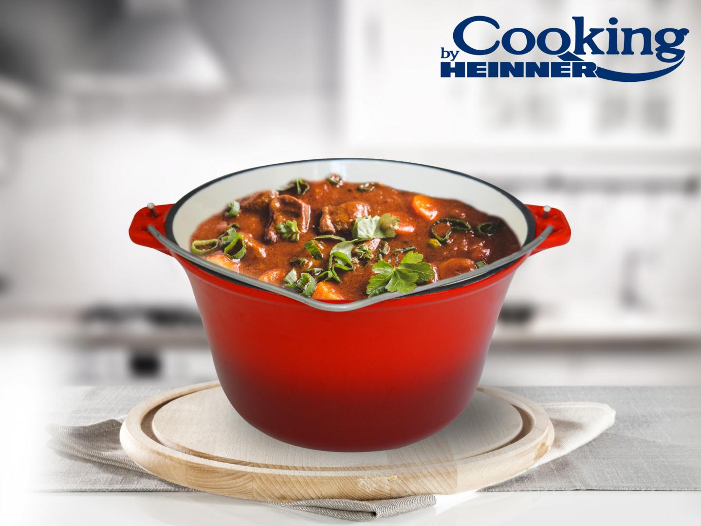 CEAUN DIN FONTA EMAILAT, 22 X 13 CM , 3L, COOKING BY HEINNER