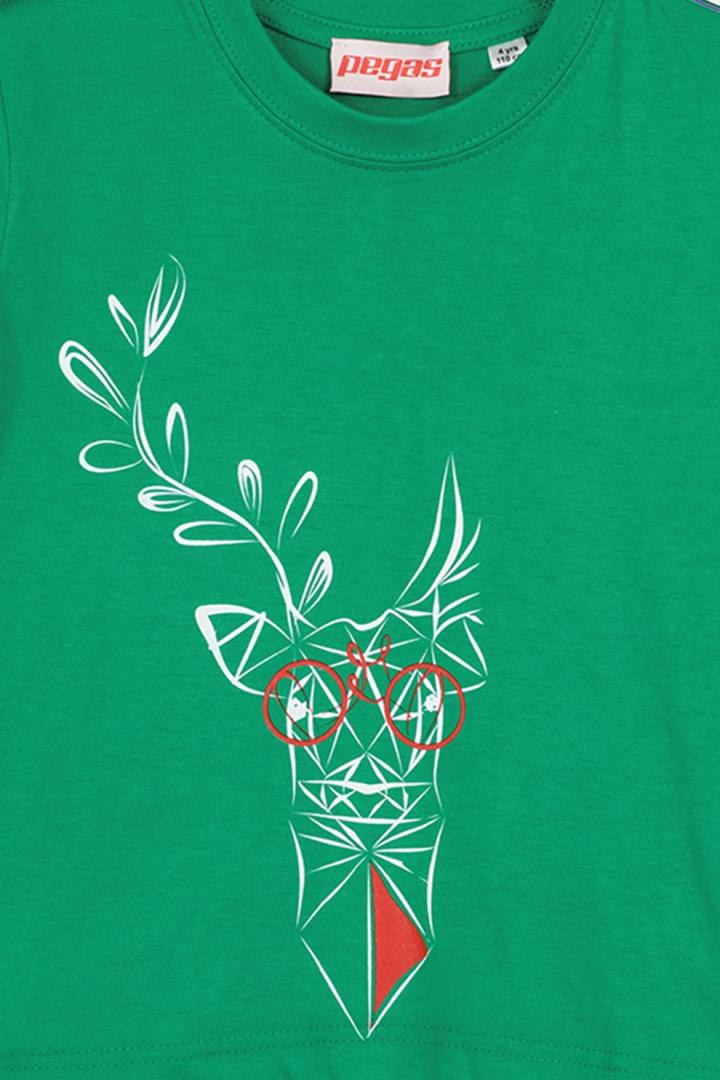 TRICOU CERB FAMILIE COPII K GREEN-10