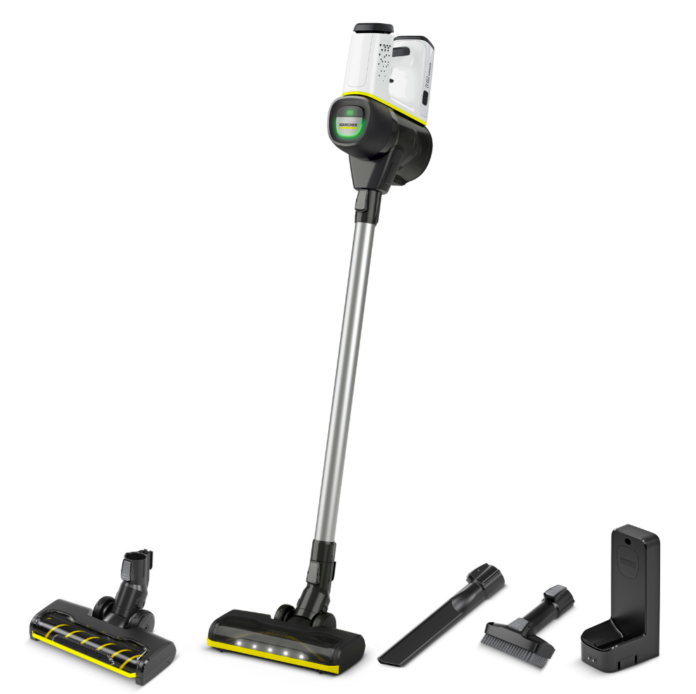 Aspirator vertical Karcher VC 6 Cordless ourFamily Duo, acumulator, 800ml, 25.2V (Alb/Negru)