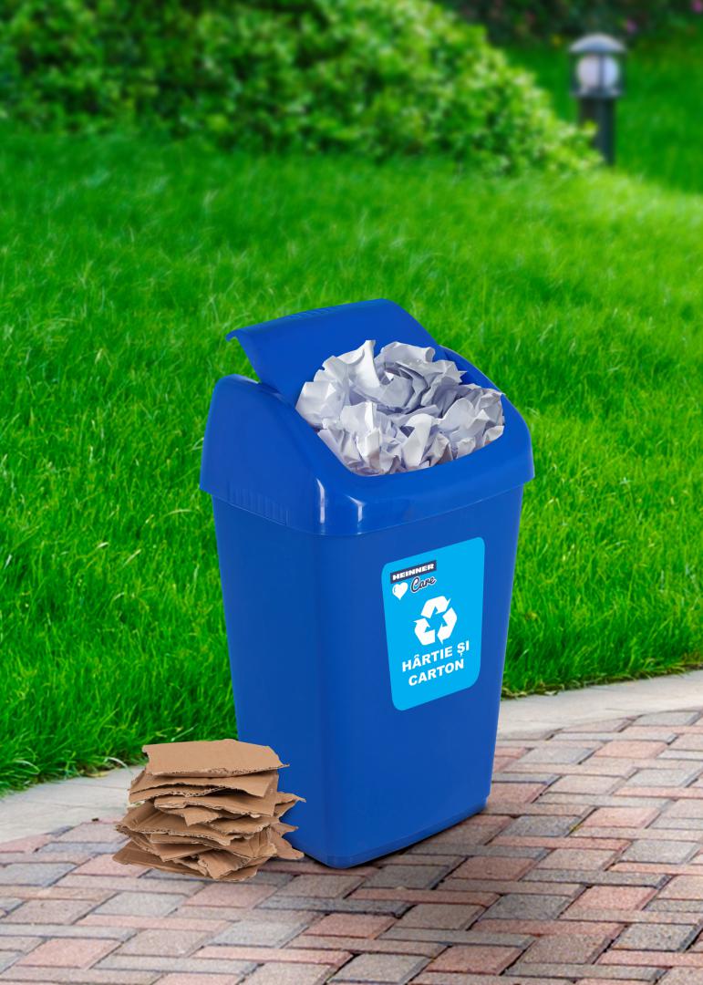 COS GUNOI CAPAC BATANT, RECICLARE ECO 35 L, ALBASTRU, HEINNER CARE