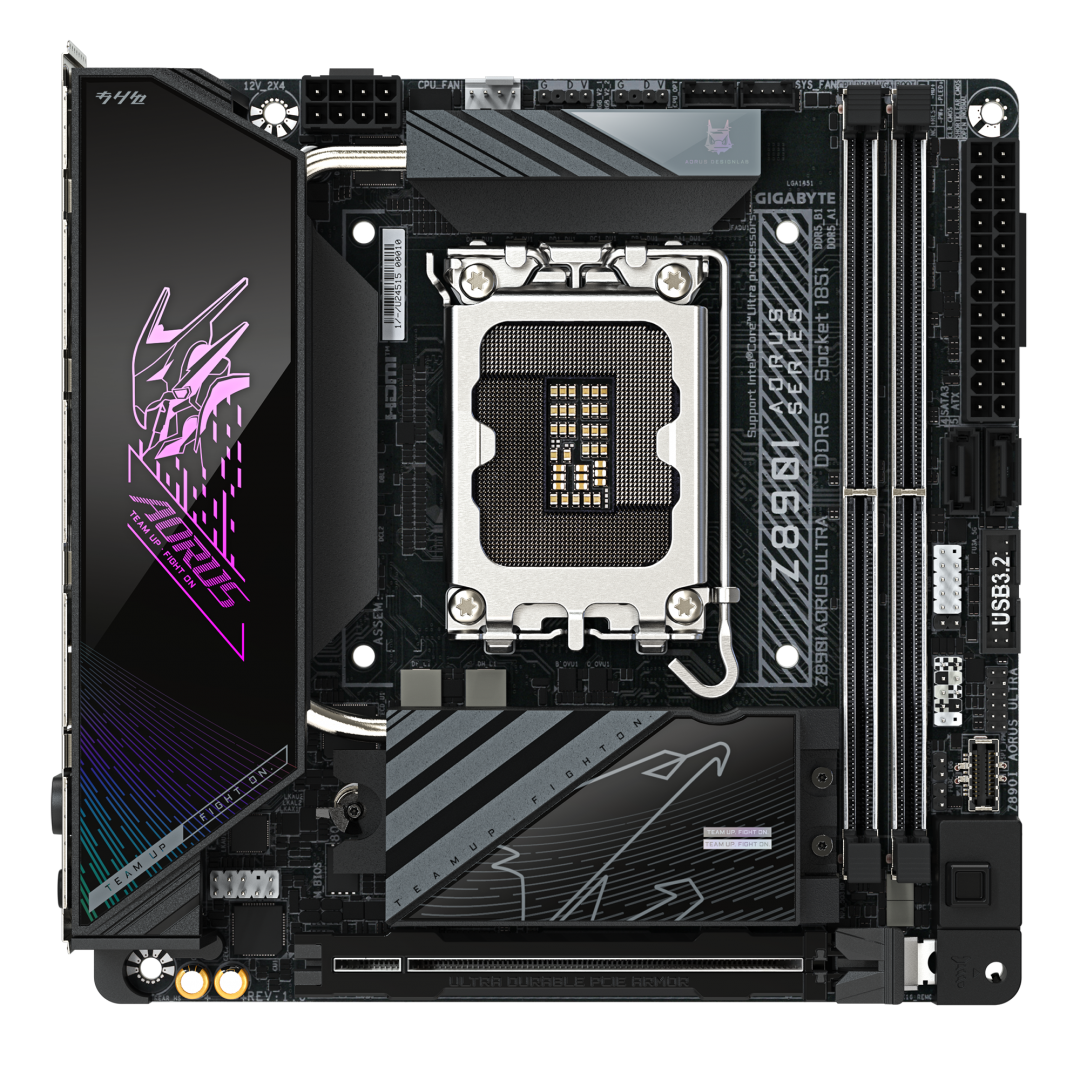 Placa de baza Gigabyte Z890I AORUS ULTRA, Socket 1851, DDR5, Mini-ITX