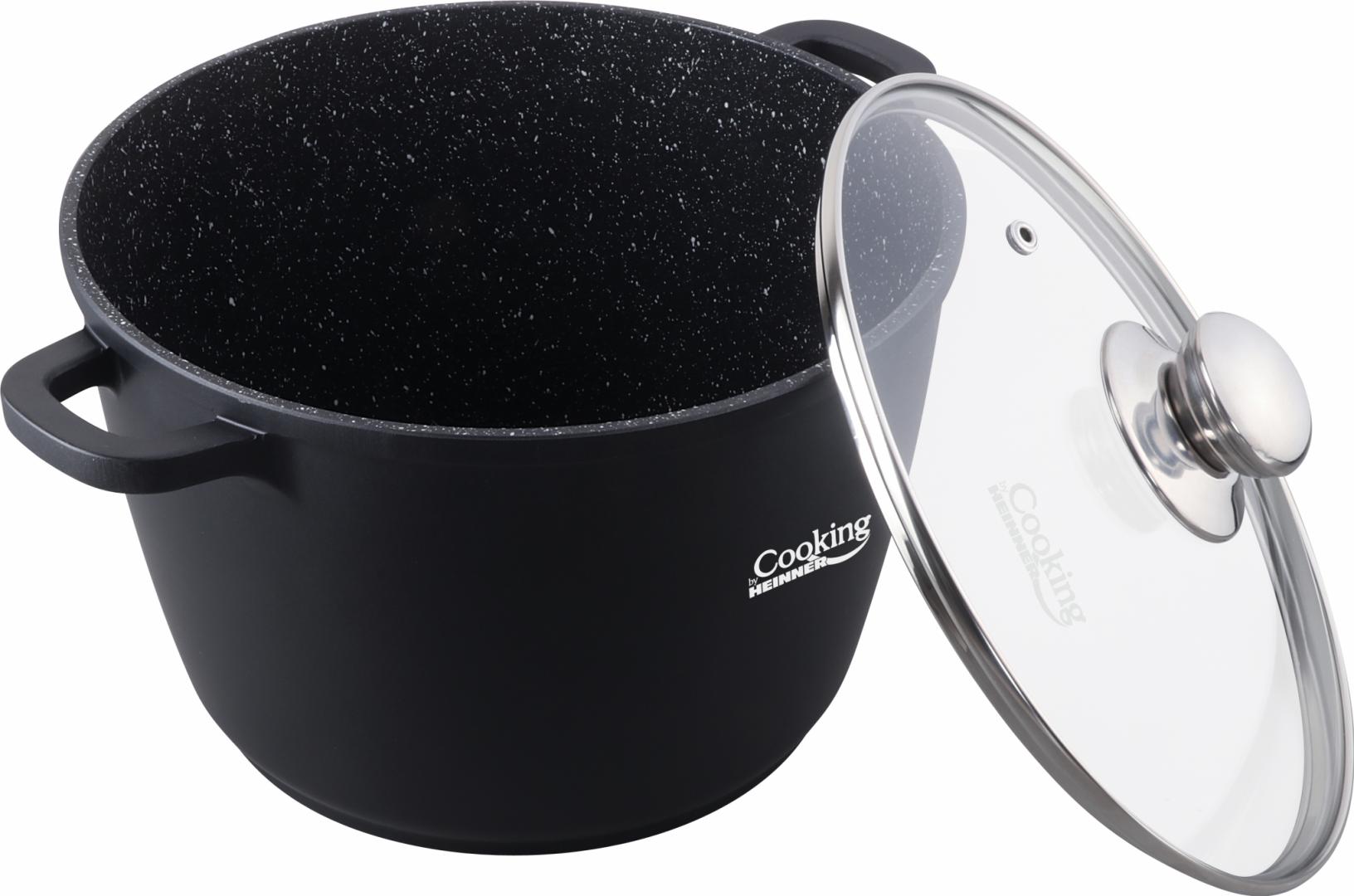 OALA ALUMINIU TURNAT+CAPAC, 28 cm x 20 cm , 10 L, DARK LINE, COOKING BY HEINNER