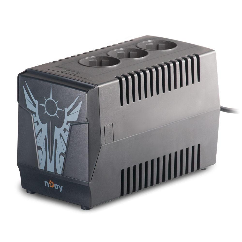 AVR nJoy Paladin 1000, 1000VA/500W, 3 Prize Schuko, Protectie la Supra si Sub Voltaje