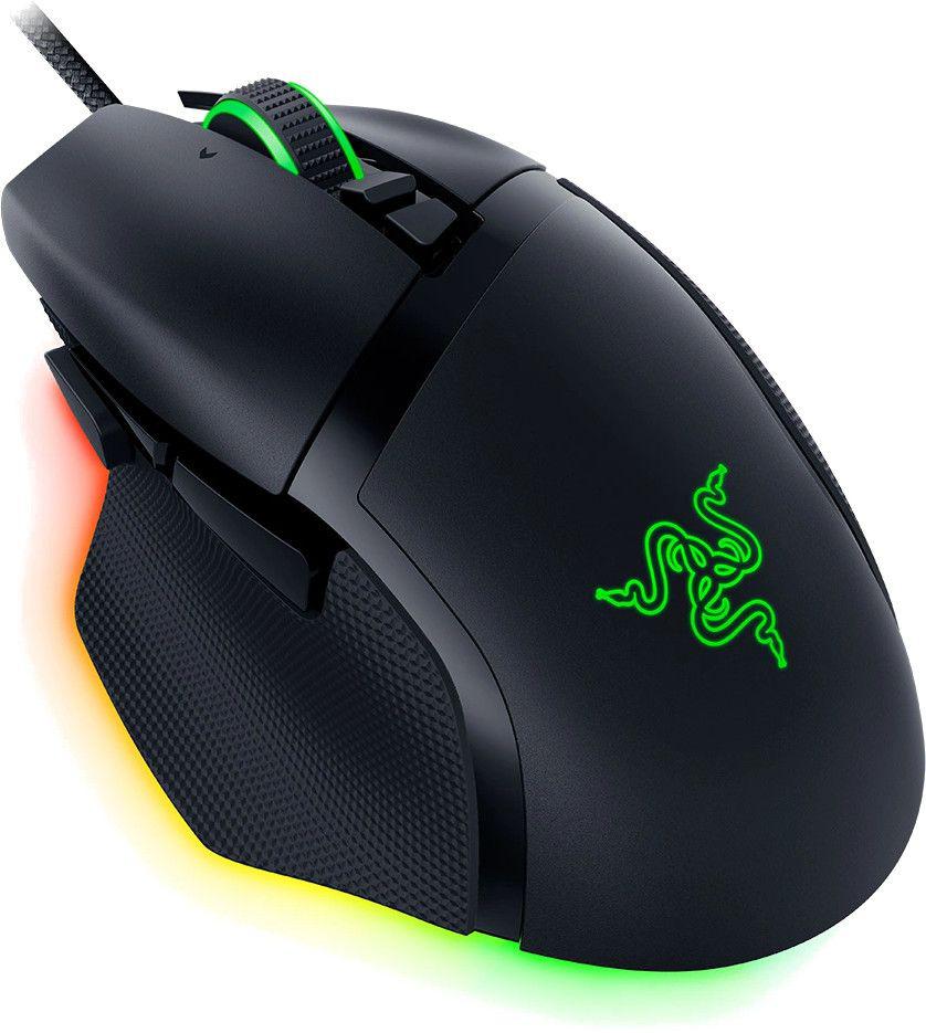 Razer Basilisk V3 35K, cu fir, rezolutie maxima 35000 DPI, 11 butoane programabile, iluminare Razer Chroma™ RGB, senzor Focus Pro 35K Optical Sensor Gen-2, negru
