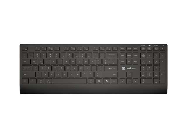 Kit Wireless tastatura si mouse NATEC NZB-2315, Da, Negru