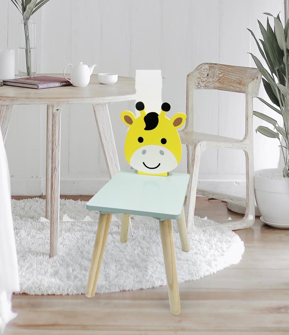 Scaun copii, MDF,design girafa, U-Grow
