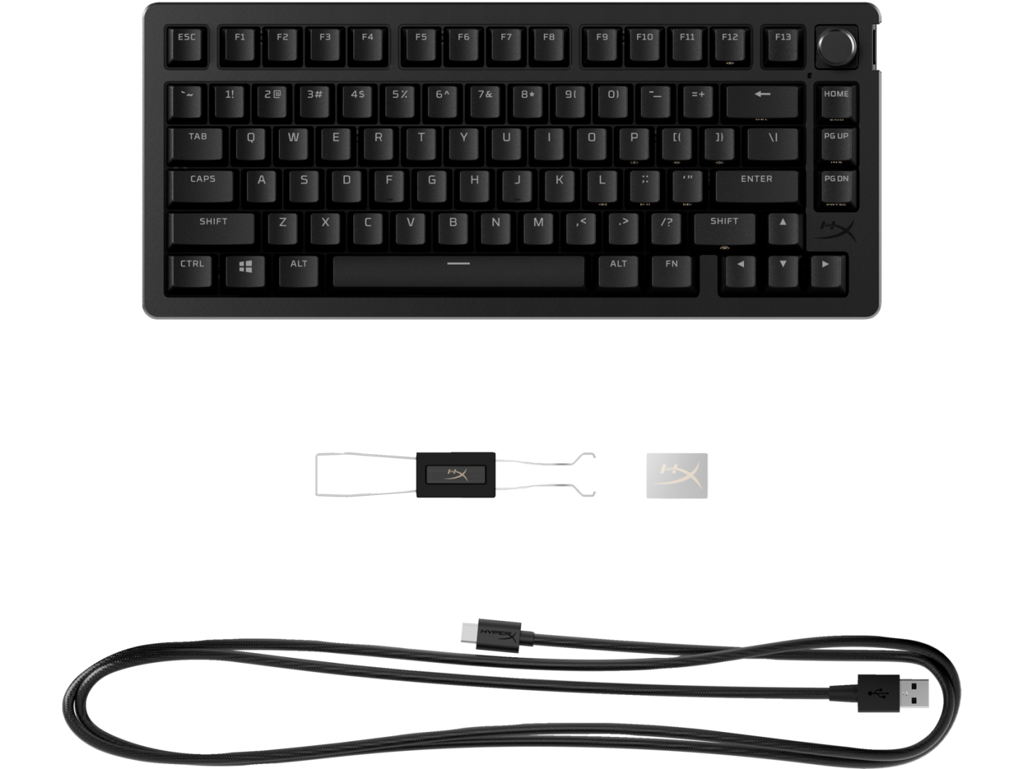 Tastatura gaming mecanica HyperX Alloy Rise, iluminare RGB (16,777,216 culori), Hyperx linear switch, 100% anti-ghosting, layout US, negru