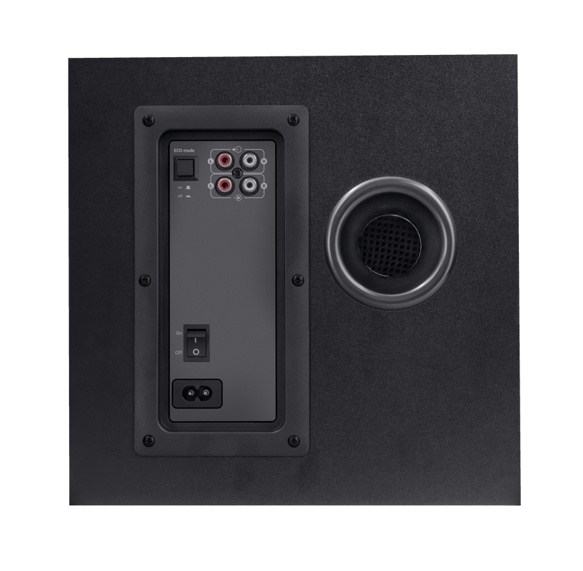 Sistem 2.1Trust GXT629 Tytan cu fir, USB 2.1, putere maxima RMS 120W, frecventa raspuns 20 Hz - 20.000 Hz, negru