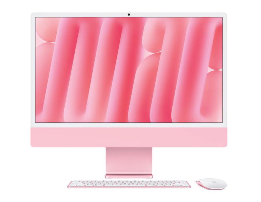 Apple iMAC 24" Retina 4.5k/ Apple M4 (CPU 10-core, GPU 10-core, Neural Engine 16-core)/16GB/256GB - Pink - INT KB (2024)