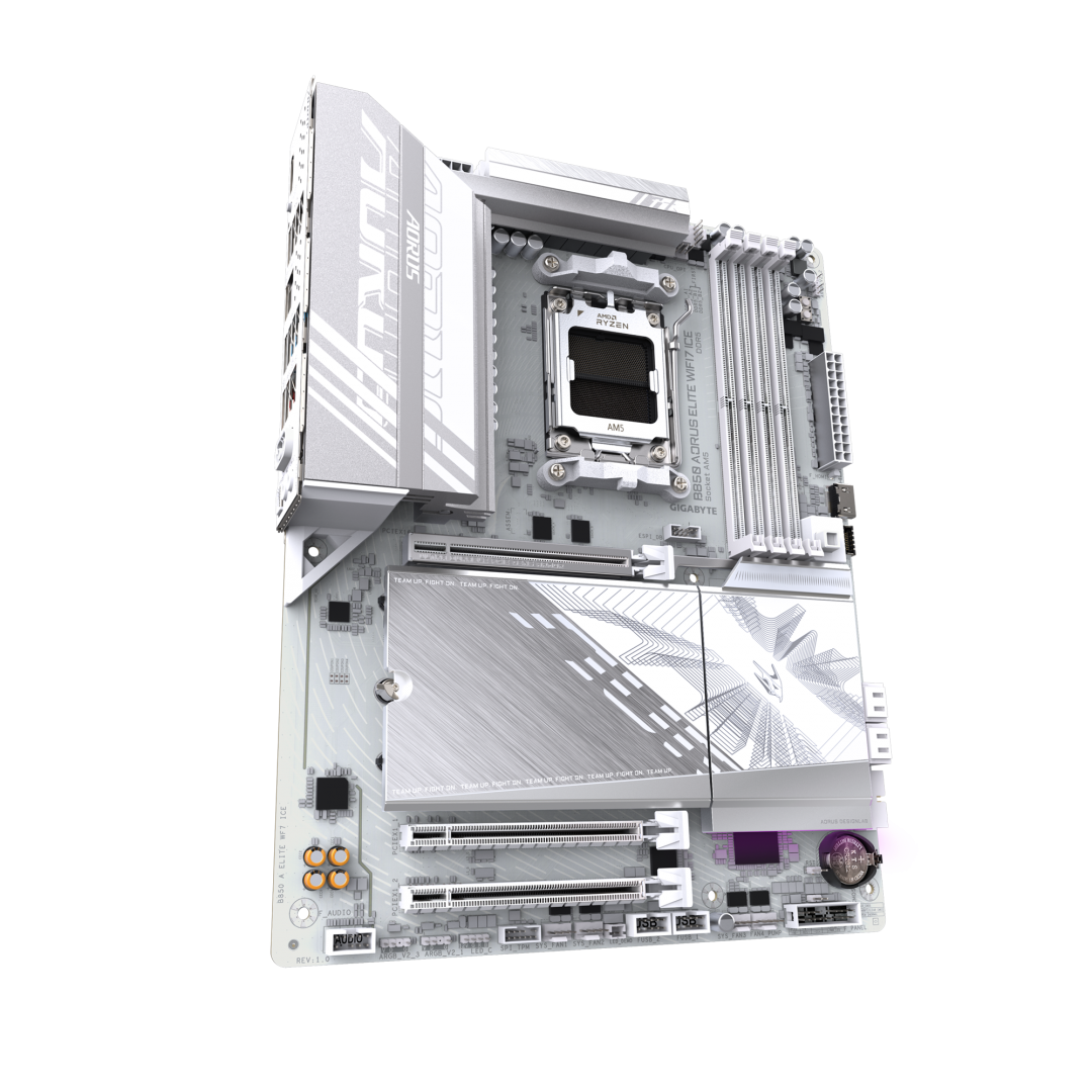 Placa de baza Gigabyte B850 AORUS ELITE WIFI7 ICE, Socket AM5, DDR5, ATX