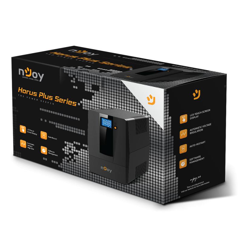 UPS nJoy Horus Plus 600, 360W, LCD, USB, Tower