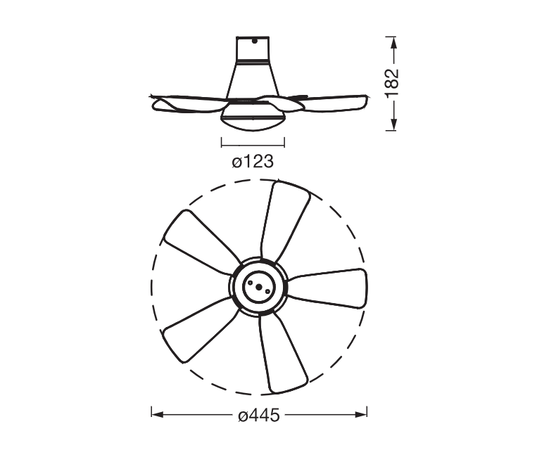 Plafoniera LED CCT cu ventilator Osram Leste cu Telecomanda, 21W, 1800lm, lumina alba (3000-4000-6500K), dimabila, IP20, max 600 m³/h, timer 2h-4h-8h Alb
