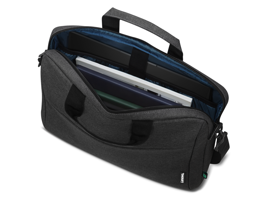 Geanta laptop Lenovo Topload T210 (ECO), 16", Negru, Functii: Rezistenta la apa, Tip inchidere: Fermoar, Material: Poliester, Dimendiuni (Lungime x Inaltime x Adancime): 390mm x 55mm x 275mm, Greutate: 0.456 Kg